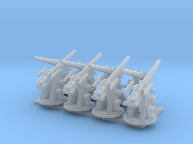 Royal Navy 1:350 3 Inch 20 cwt AA Gun Elevated in Smoothest Fine Detail Plastic