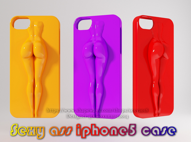 Sexy Ass iPhone5 Case in White Natural Versatile Plastic