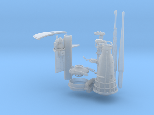 1/32 U boat conning tower details in Smooth Fine Detail Plastic