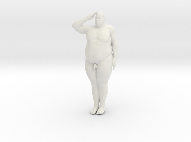1/20 Fat Man 004 in White Natural Versatile Plastic