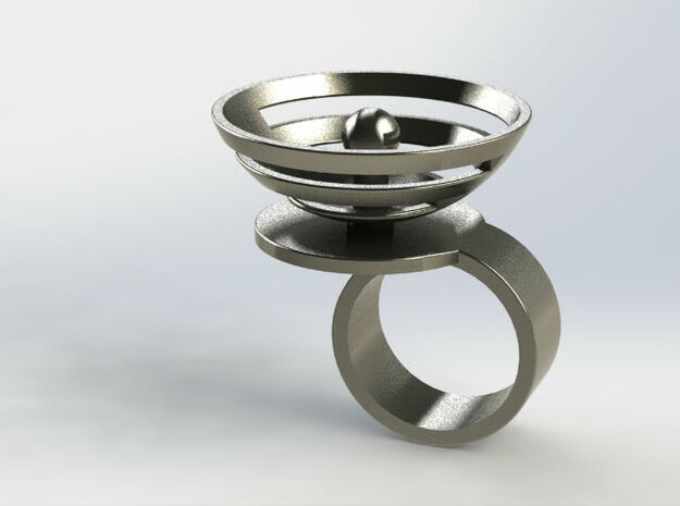 Orbit: US SIZE 7 in Polished Silver
