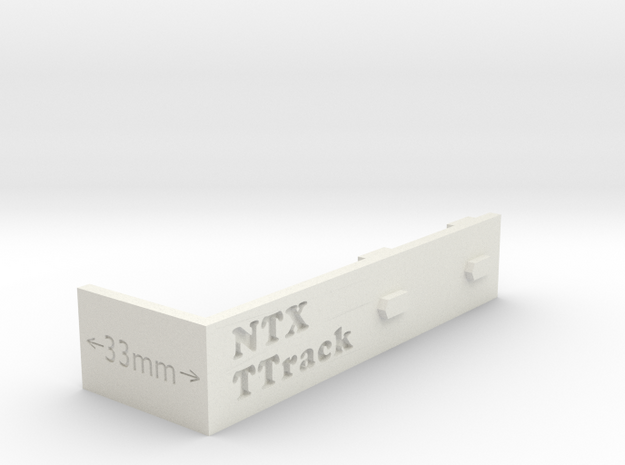 Ttrack Gauge in White Natural Versatile Plastic