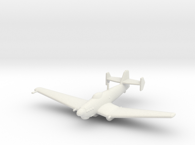 Loire-Nieuport LN.401/411 (with bomb) in White Natural Versatile Plastic: 1:200
