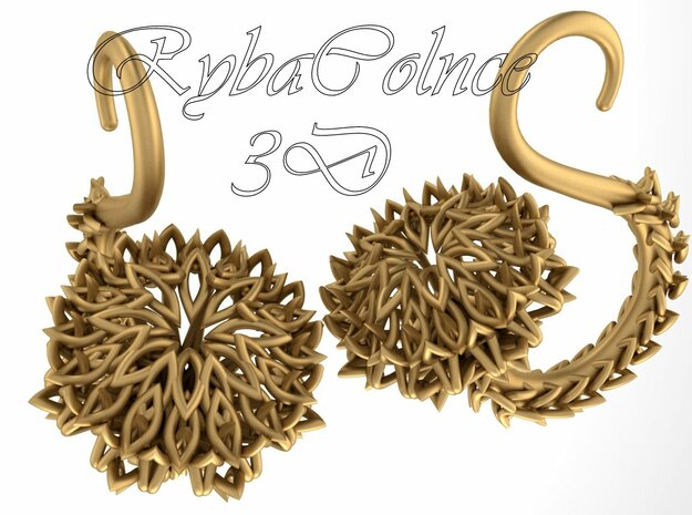 The Thistle Plugs / gauges/ 10g (2.5 mm) in Polished Bronze