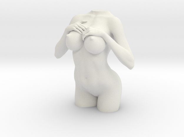 5CM Nude Girl Part 001 in White Natural Versatile Plastic