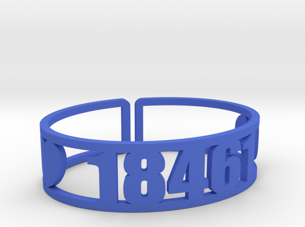 Starlight Zip Cuff in Blue Processed Versatile Plastic