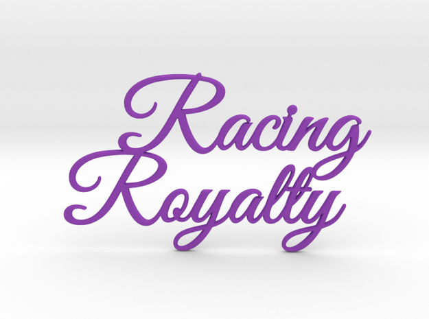 Racing Royalty in Purple Processed Versatile Plastic