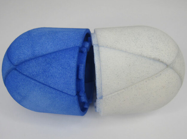 Gift Capsule Skewb in White Natural Versatile Plastic