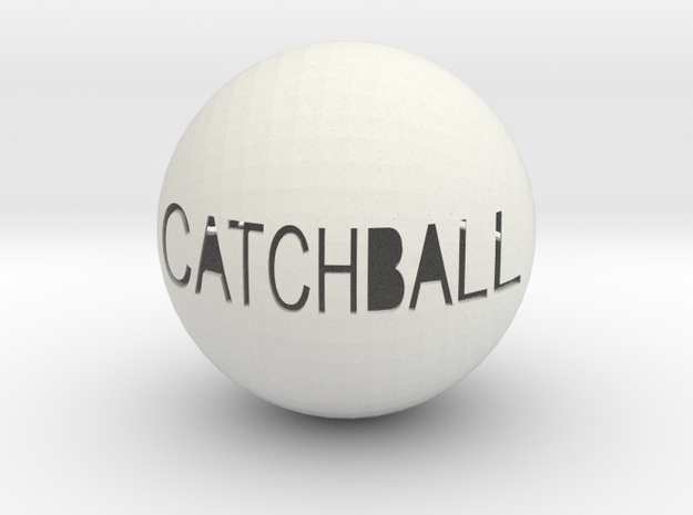 Catchball in White Natural Versatile Plastic