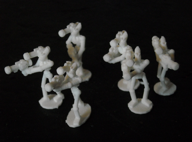 MG72-Aotrs07 War Droid Squad in White Natural Versatile Plastic