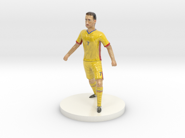 Romanian Football Player in Glossy Full Color Sandstone