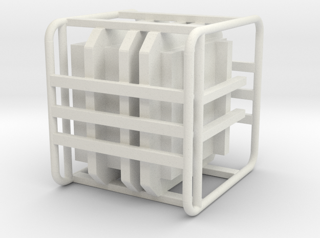 Sulaco Box with Rail 1:12 in White Natural Versatile Plastic