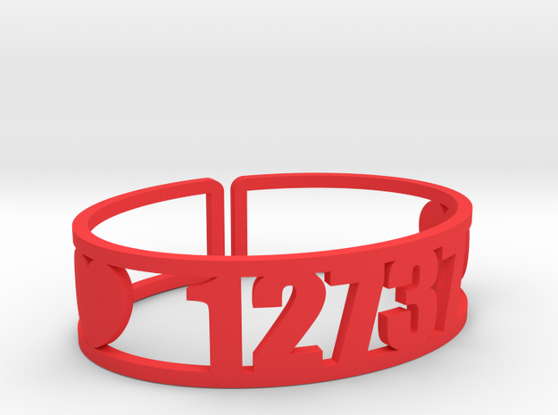 Lokanda Zip Cuff in Red Processed Versatile Plastic