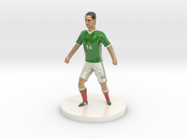 Mexican Football Player in Glossy Full Color Sandstone