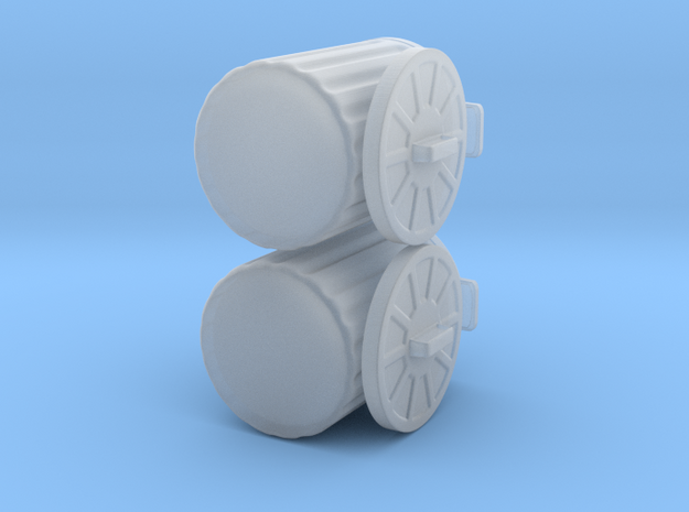 generic trash cans for tabletop games in Smooth Fine Detail Plastic