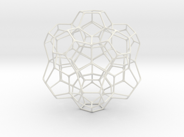 Spirit Molecule 4.8" in White Natural Versatile Plastic