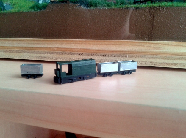 Feldbahn / Grubenbahn in 1:160 in Tan Fine Detail Plastic