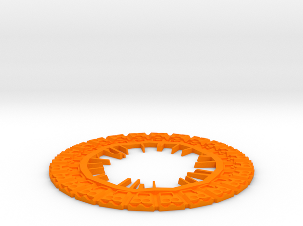 Inner ring for Guardians of the Galaxy Plant Pot in Orange Processed Versatile Plastic