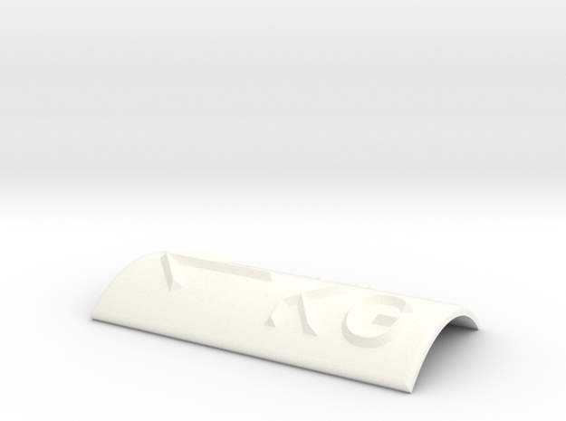 KG mit Pfeil nach links in White Processed Versatile Plastic