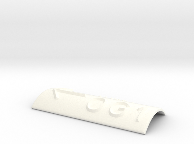 OG 1 mit Pfeil nach links in White Processed Versatile Plastic