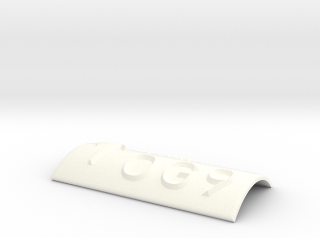 OG 9 mit Pfeil nach oben in White Processed Versatile Plastic
