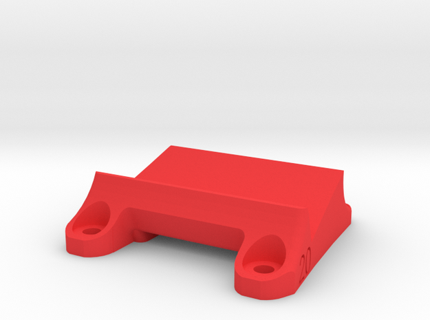DemonRC NOX5 - 20° GoPro Xiaomi Yi MOUNT in Red Processed Versatile Plastic