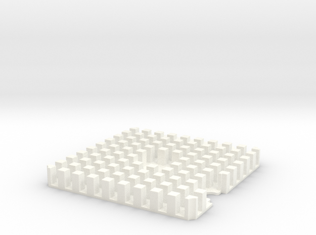 Astro Pi Enclosure SECTION 1 in White Processed Versatile Plastic