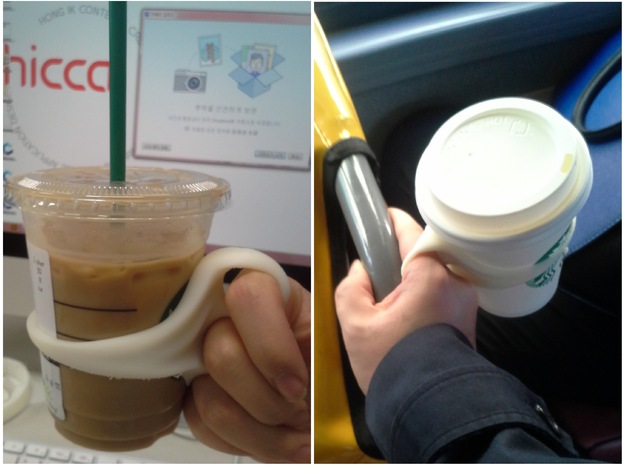 Cup holder for Multitasking - v.10oz in White Natural Versatile Plastic