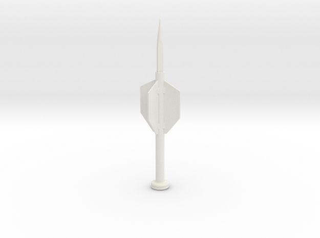 Gaffi Stick Finned Spike in White Natural Versatile Plastic