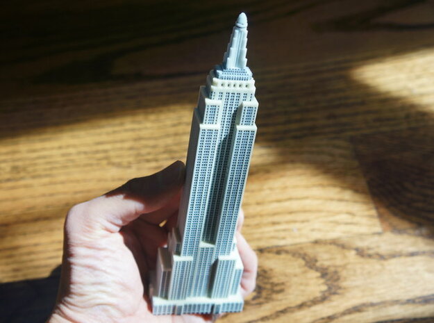 Empire State Building Miniature Replica- New York  in Full Color Sandstone
