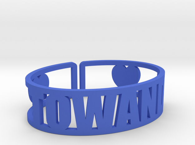 Towanda Cuff in Blue Processed Versatile Plastic