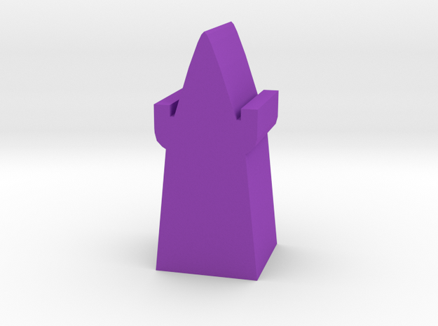 Game Piece, Lookout Tower in Purple Processed Versatile Plastic
