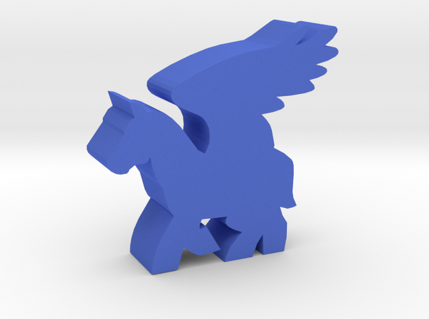 Game Piece, Pegasus in Blue Processed Versatile Plastic