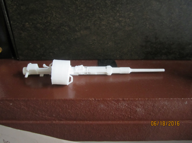 1/20 Oerlikon 20mm cannon in White Natural Versatile Plastic