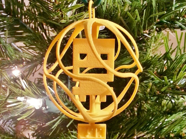 Turbo Buddy Ball Ornament in Yellow Processed Versatile Plastic
