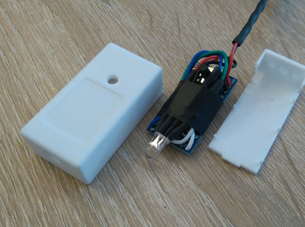 Arduino Pro Mini Housing in White Natural Versatile Plastic