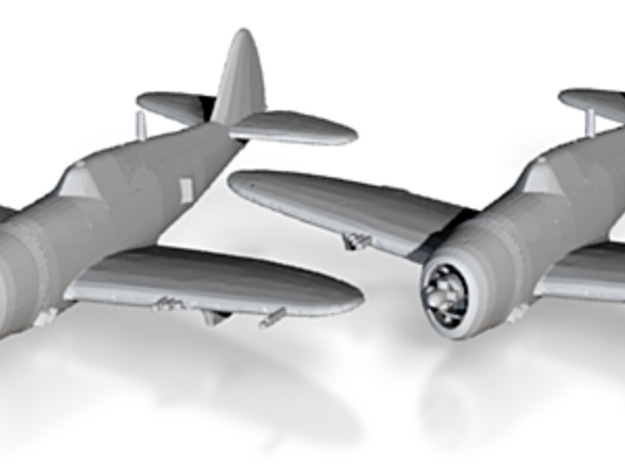 Republic P-47 'Thunderbolt' Razorback 1:200 x2 FUD in Tan Fine Detail Plastic