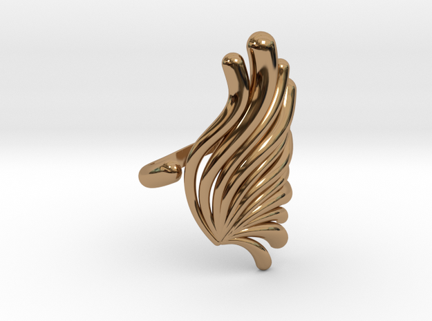 Wing in Polished Brass