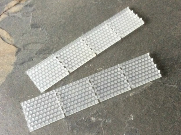 British N Gauge (1/148) Anti Trespass Mat Set of 8 in Smooth Fine Detail Plastic