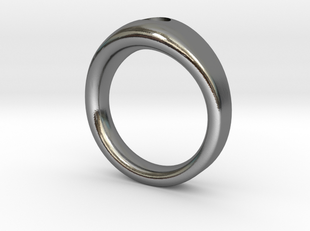 5mm Stone custom Band size 10 in Polished Silver