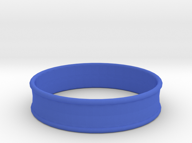 1 31/32 Inch (50mm) 2x Flare Ear Tunnel (single) in Blue Processed Versatile Plastic