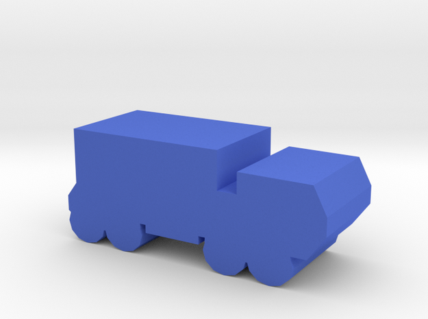 Game Piece, Blue Force Heavy Truck in Blue Processed Versatile Plastic