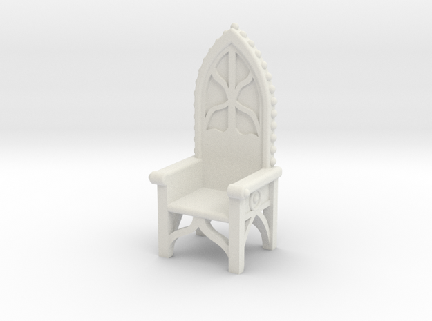 Gothic Chair 4 in White Natural Versatile Plastic