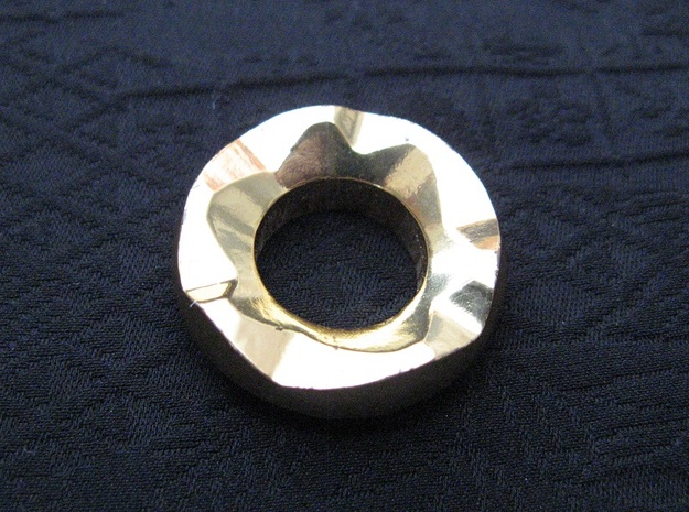 Ag Torch: Brass Tail Ring (4 of 4) in 14k Gold Plated Brass