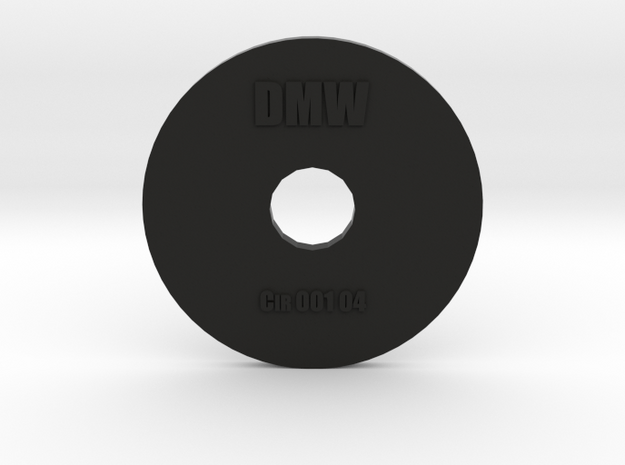 Clay Extruder Die: Circle 001 04 in Black Natural Versatile Plastic