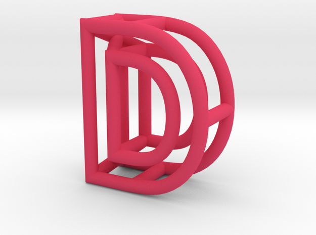 D in Pink Processed Versatile Plastic