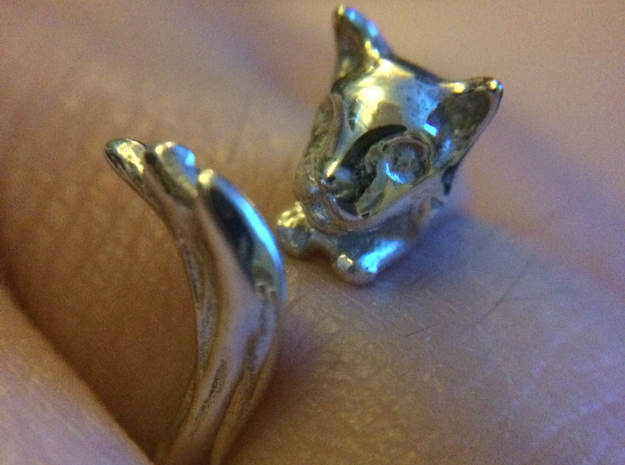 Silvercat Ring in Polished Silver: 8.5 / 58
