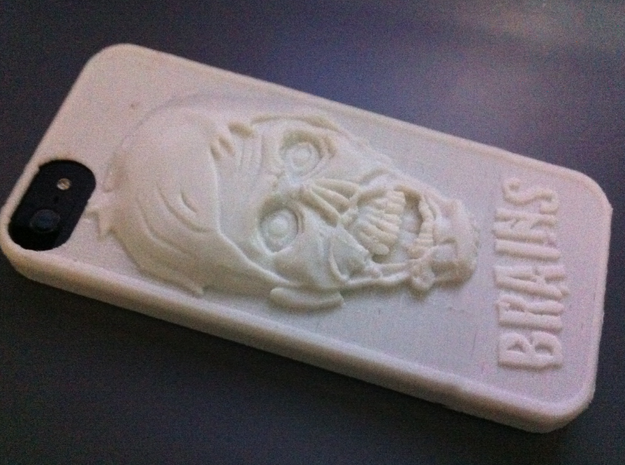 Zombie Iphone 5 and 5s case in White Natural Versatile Plastic