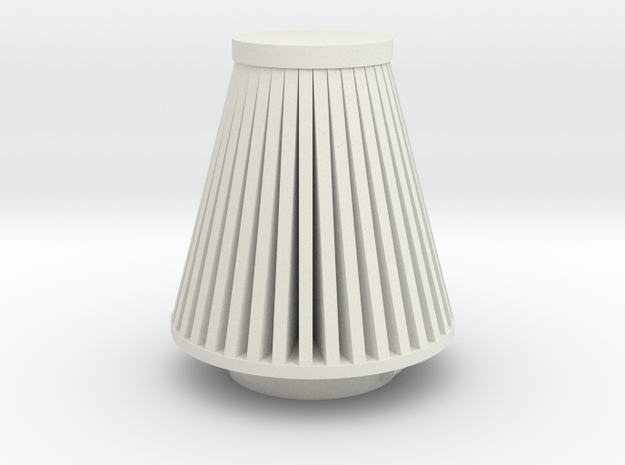 Cone Air Filter 1/12 in White Natural Versatile Plastic