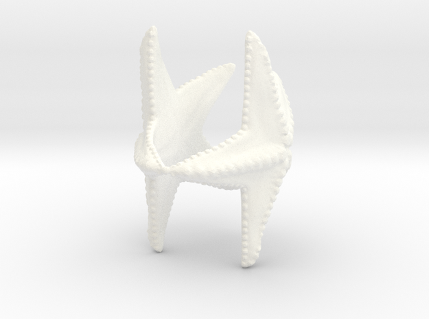 Starfish napkin holder in White Processed Versatile Plastic